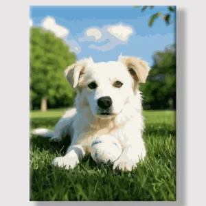 Home miss doggy paint by numbers kit