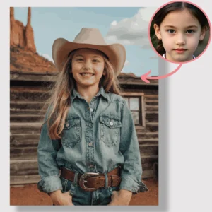 Home cowgirl adventure in the wild west magic swap face kit