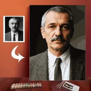 Home change from black white to color customize paint by numbers kit